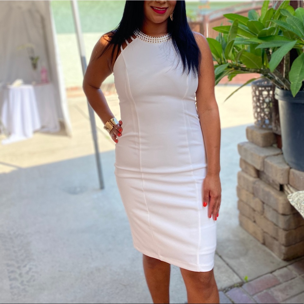 Beautiful white cocktail dress